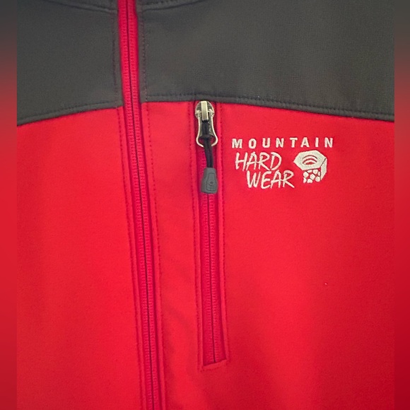 Mountain Hardwear Red and Black Softshell Jacket - Picture 2 of 7
